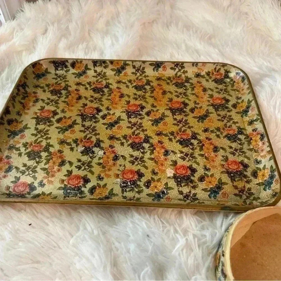 Vintage tray and coaster set. - Picture 2 of 14